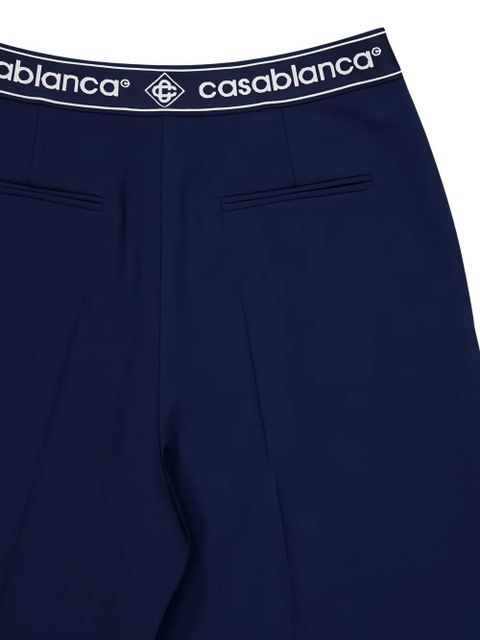 Casablanca logo tailored trousers - Blue