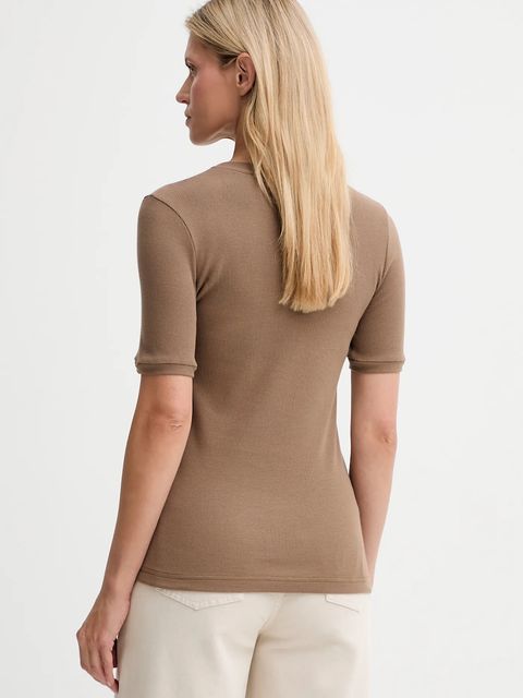 MUUV. t-shirt MUUV. x Answear damski kolor brązowy