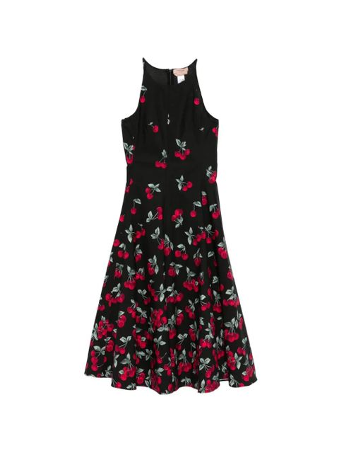 TWINSET cherry-print midi dress - Black - zdjęcie produktu nr 1