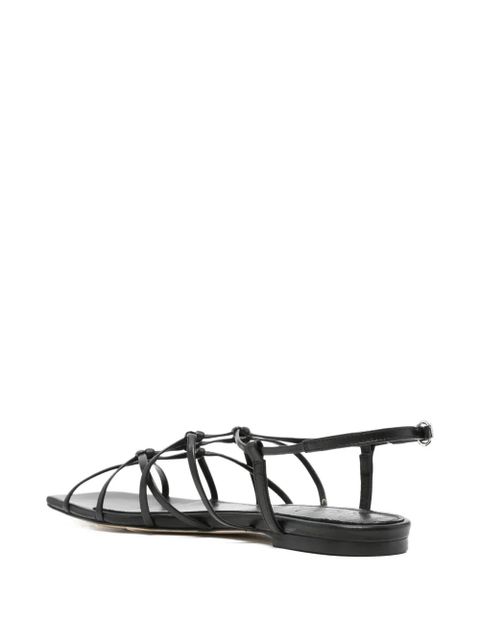 Aeyde Anisa strappy leather sandals - Black