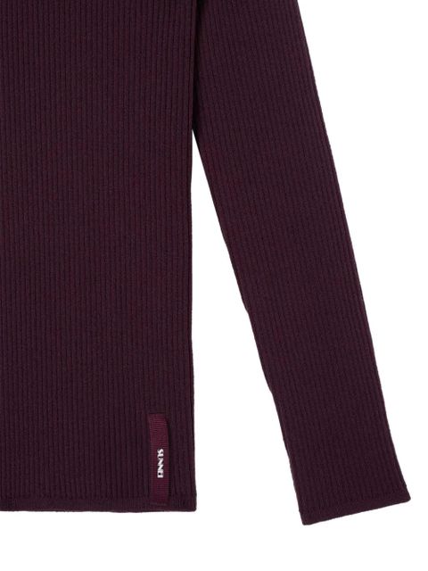 Sunnei folded striped top - Purple