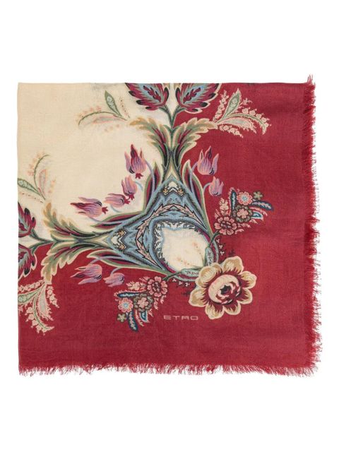 ETRO floral-print scarf - Red - zdjęcie produktu nr 1