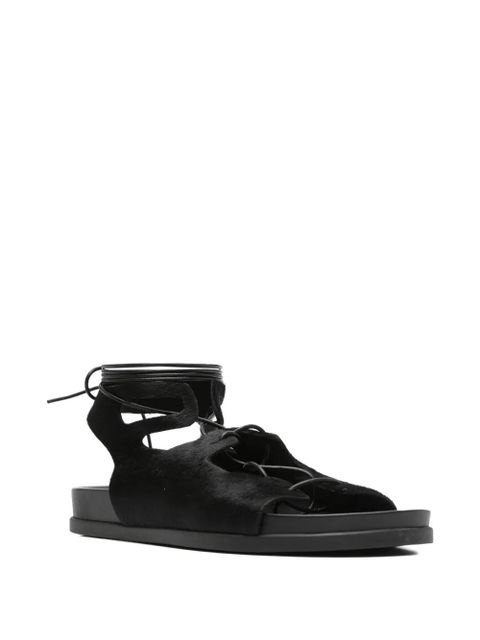 Ancient Greek Sandals trata pony lace-up sandals - Black - zdjęcie produktu nr 2