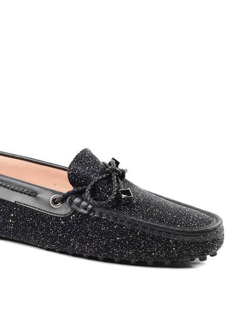 Tod's black boat shoes