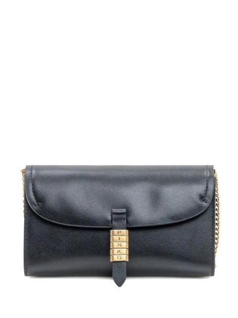 PINKO leather chain-strap shoulder bag - Black - zdjęcie produktu nr 1