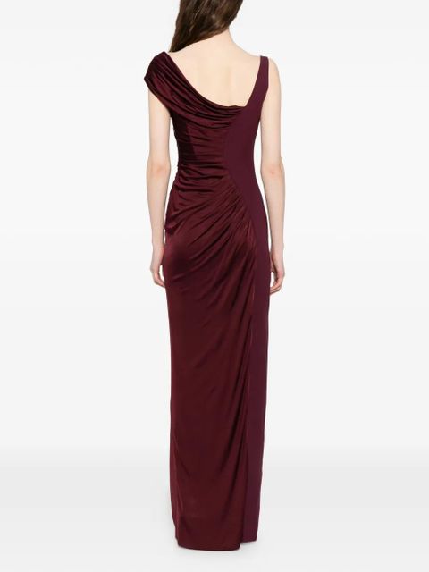 Versace Medusa '95 draped gown - Red