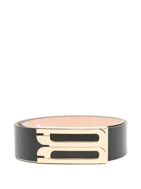 Victoria Beckham Jumbo plaque belt - Black - zdjęcie produktu nr 1