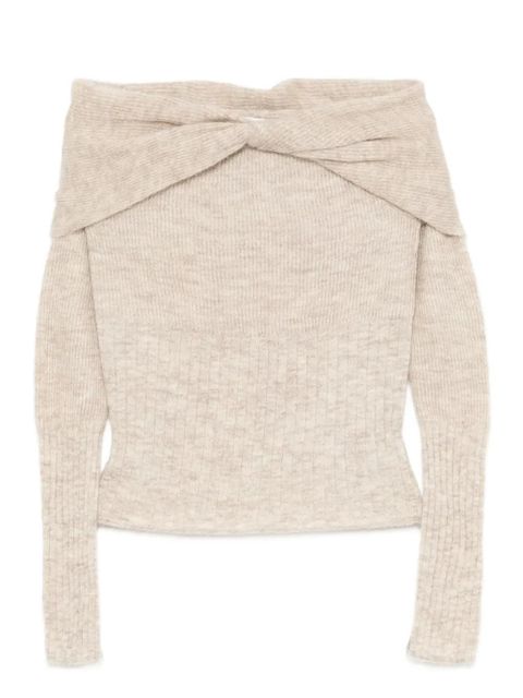 Reformation Florie Twist sweater - Neutrals - zdjęcie produktu nr 1