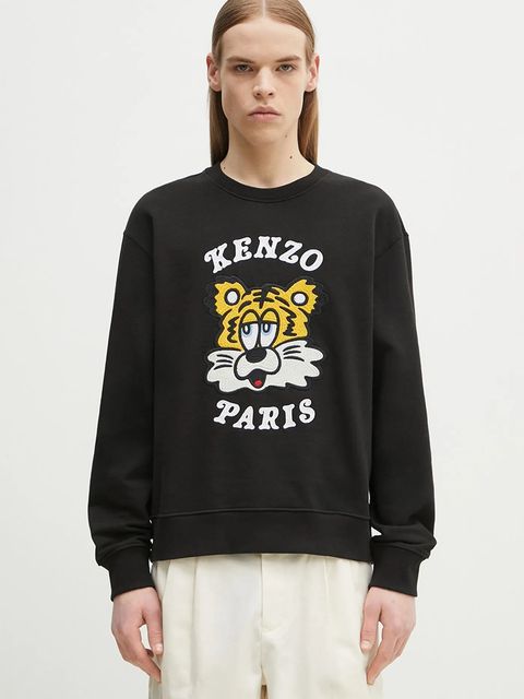 Kenzo bluza bawełniana x Verdy kolor czarny z aplikacją FF58SW2394MF.99J