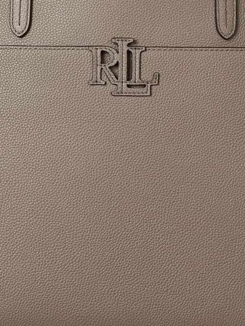 Lauren Ralph Lauren torebka skórzana kolor brązowy 431960183