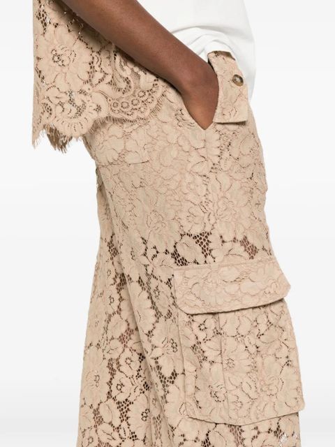 TWINSET floral-lace pants - Neutrals