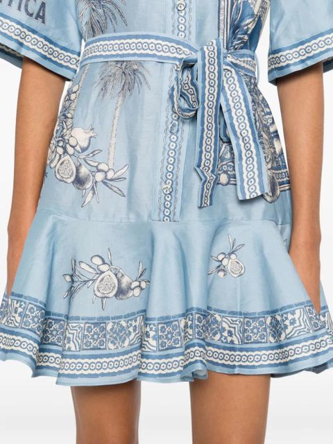ALEMAIS Villa Romantica mini dress - Blue