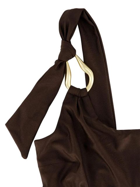 ZIMMERMANN Ascension one-shoulder bikini top - Brown - zdjęcie produktu nr 2