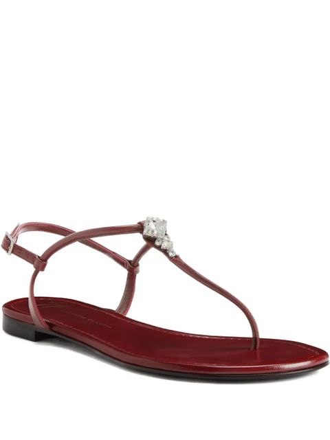 Giuseppe Zanotti Hollie crystal-embellished sandals - Red - zdjęcie produktu nr 1