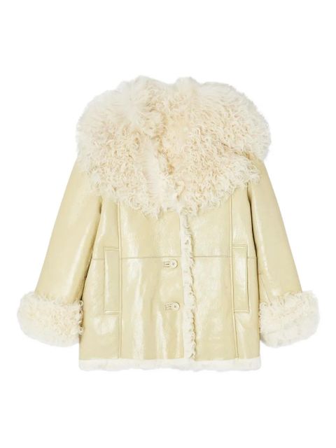 Diesel L-Aconic shearling-collar jacket - White - zdjęcie produktu nr 1