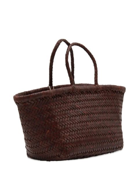 DRAGON DIFFUSION small Triple Jump leather tote bag - Brown