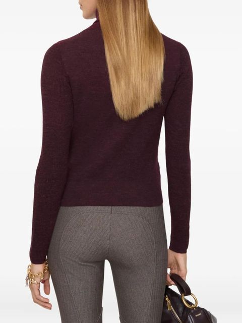 Burberry EKD-patch roll-neck sweater - Red