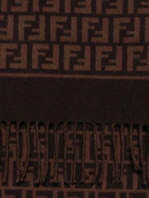 FENDI FF-motif scarf - Brown - zdjęcie produktu nr 2
