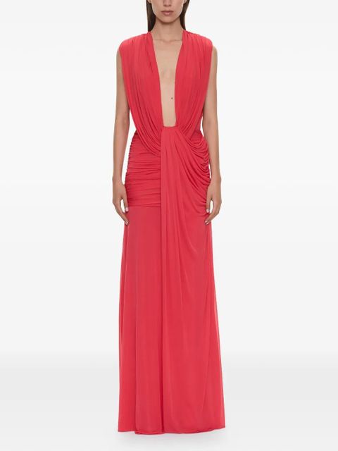Christopher Esber Ripple drape gown - Red - zdjęcie produktu nr 1
