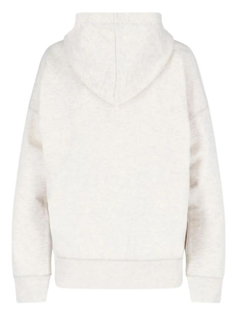 ISABEL MARANT Mansel logo hooded hoodie - Neutrals