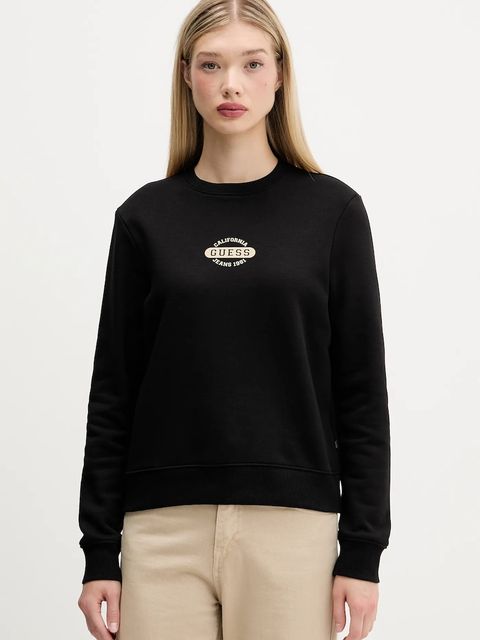 Guess Jeans bluza damska kolor czarny wzorzysta W5BQ07 KC811 - zdjęcie produktu nr 1