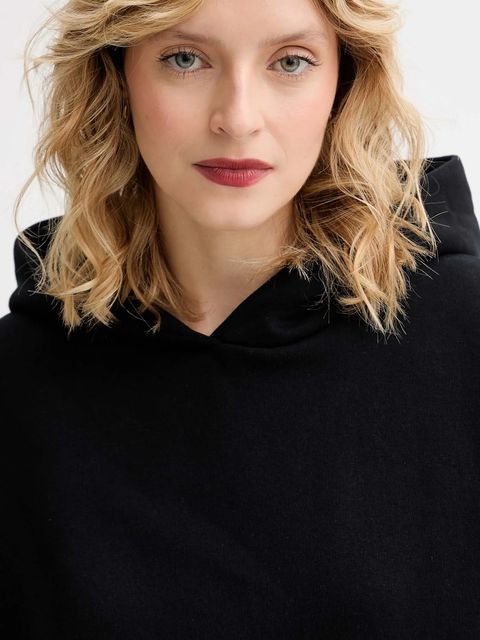 MUUV. bluza MUUV. x Answear damska kolor czarny z kapturem melanżowa