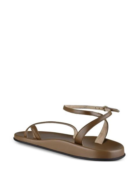 The Row ankle-strap sandals - Brown