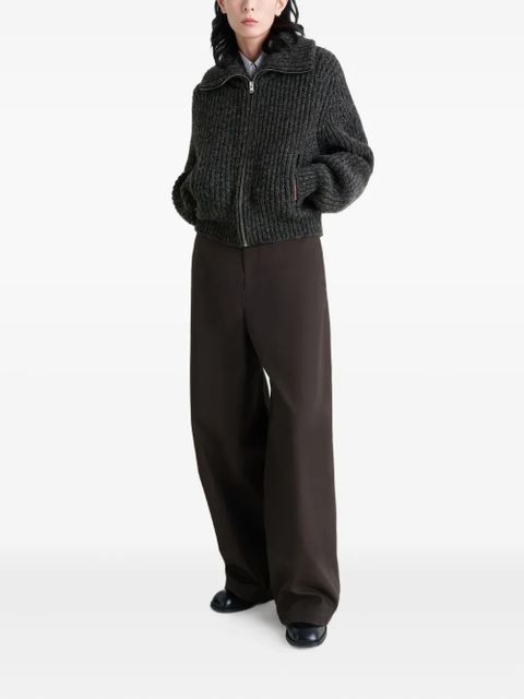 LEMAIRE ribbed zip-up cardigan - Brown - zdjęcie produktu nr 2