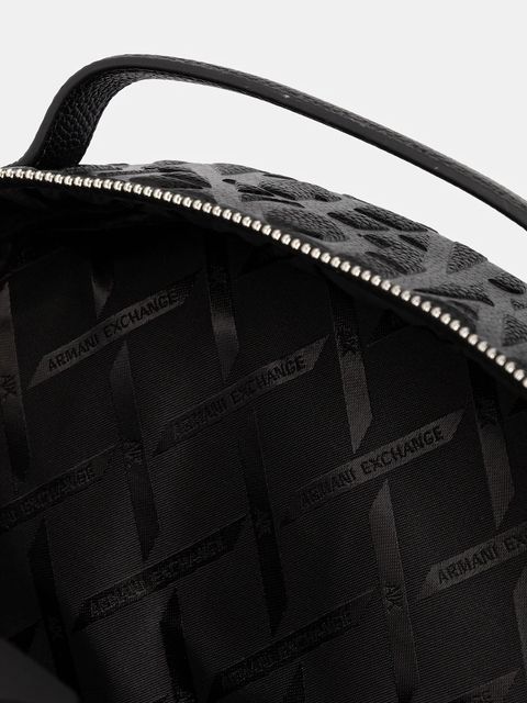 Armani Exchange plecak damski kolor czarny duży gładki XW001922 AF15774