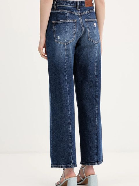 Guess Jeans jeansy damskie kolor granatowy W6RA1H D5M4N