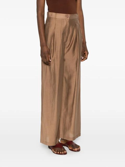 SOLOTRE pleated trousers - Neutrals