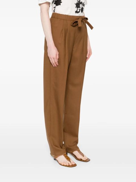 Max Mara virgin-wool straight-leg - Brown
