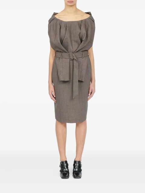 MM6 Maison Margiela virgin-wool dress - Grey