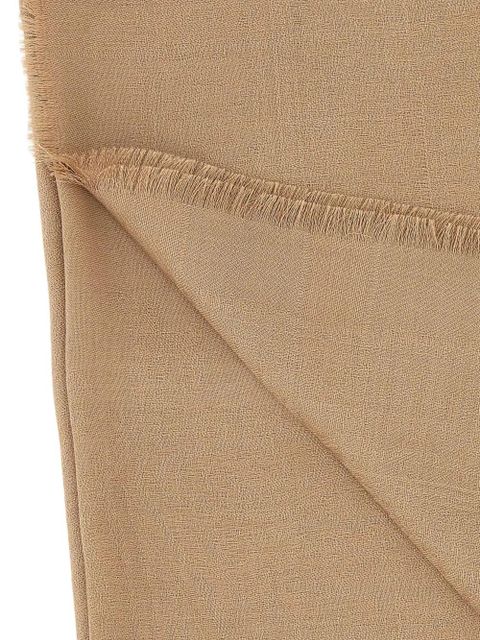 Max Mara fringed-trim scarf - Neutrals