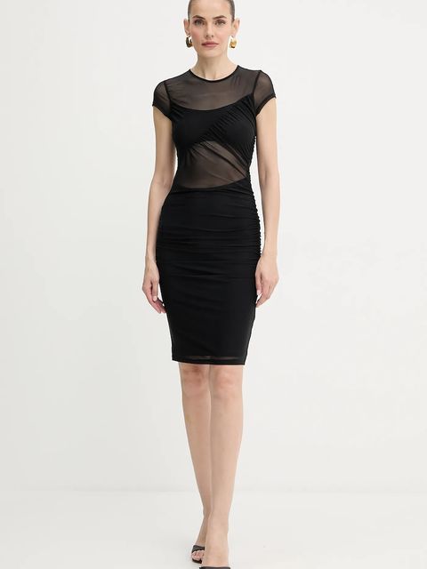 Guess sukienka GRACEY kolor czarny mini dopasowana W5YK66 KBAH2 - zdjęcie produktu nr 2