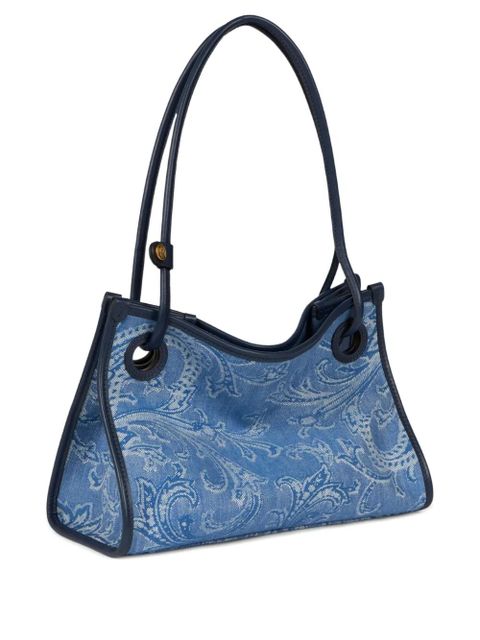 ETRO small Eyes denim tote bag - Blue - zdjęcie produktu nr 1