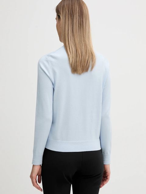 Tommy Hilfiger kardigan damski kolor niebieski lekki WW0WW42370