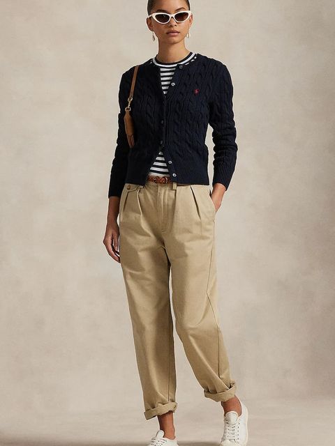 Polo Ralph Lauren kardigan bawełniany kolor granatowy 211891643