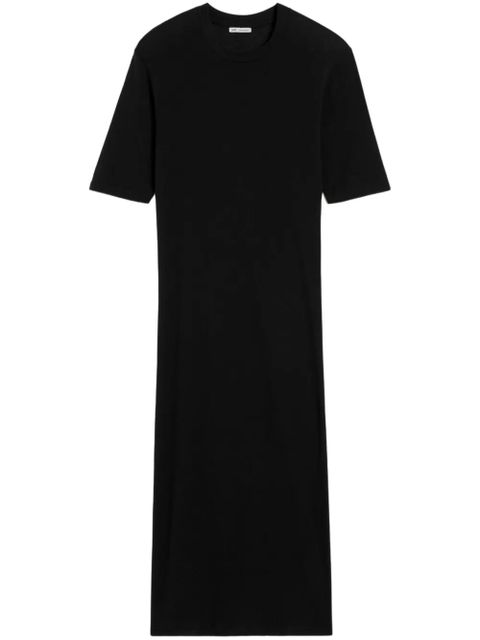AMI Paris short-sleeved midi dress - Black - zdjęcie produktu nr 1