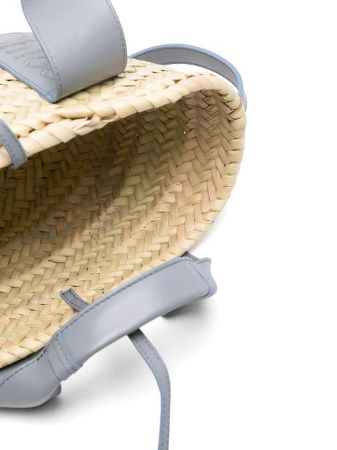 Chloé small Sense raffia tote bag - Neutrals