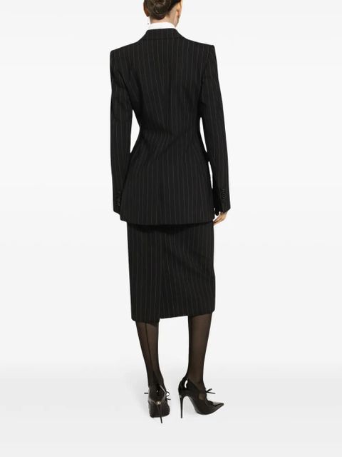 Dolce & Gabbana pinstriped skirt - Black