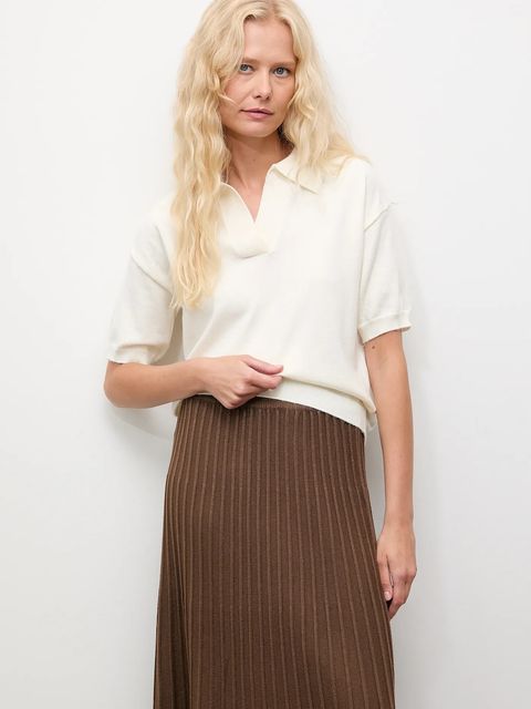 Answear.LAB sweter z kaszmirem damski kolor beżowy lekki - zdjęcie produktu nr 1