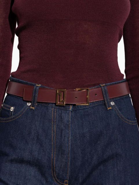 Versace Greca Goddess leather belt - Red