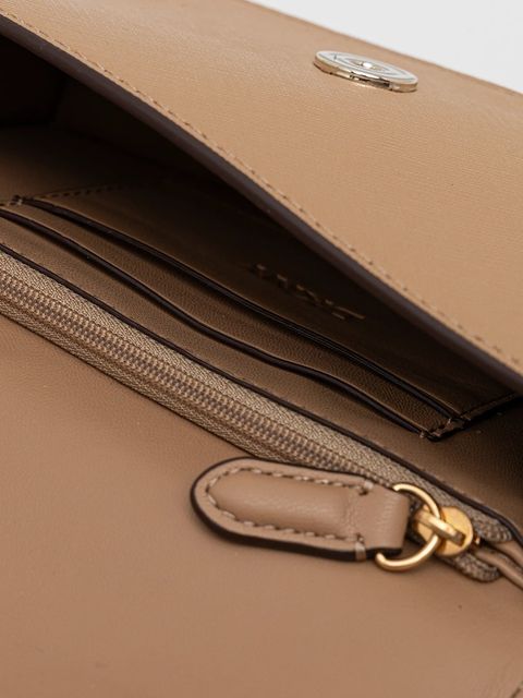 Dkny torebka skórzana kolor beżowy R435OG58