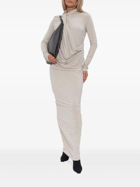 ENTIRE STUDIOS draped jersey skirt - White - zdjęcie produktu nr 2
