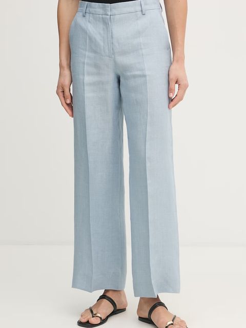 Weekend Max Mara spodnie damskie lniane MALIZIA - zdjęcie produktu nr 2