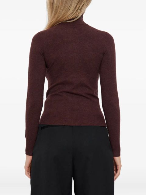 ISABEL MARANT Cecile high-neck zip-front cardigan - Red