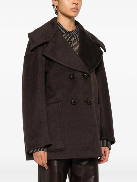 Max Mara buttoned cashmere coat - Brown