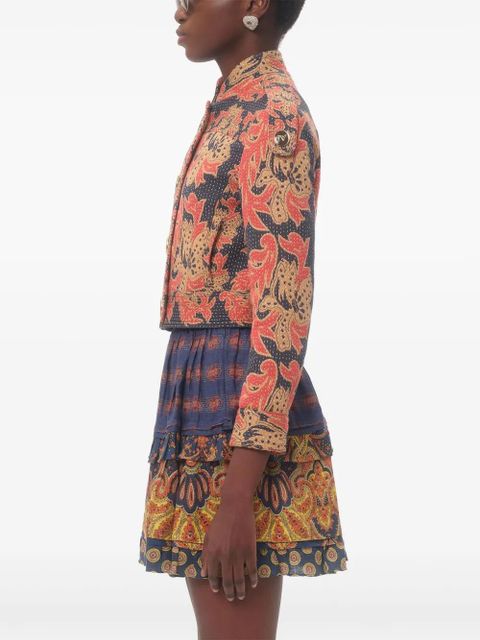 Valentino Garavani Apres L'Hiver jacquard caban jacket - Blue - zdjęcie produktu nr 2