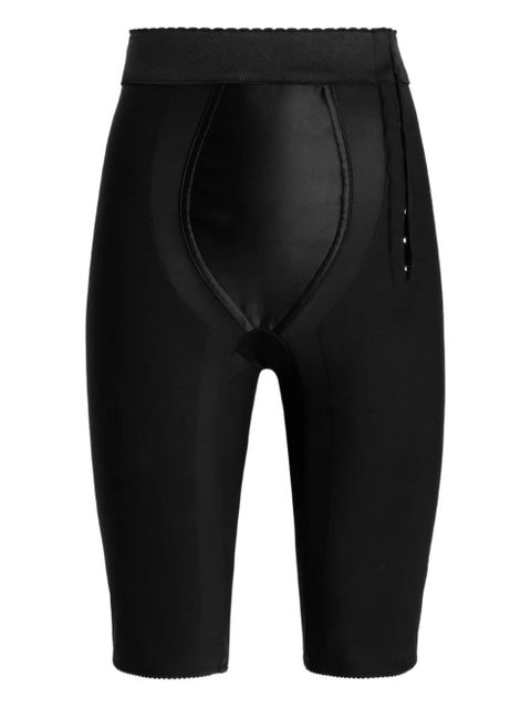 Dolce & Gabbana satin-panelled shorts - Black - zdjęcie produktu nr 1